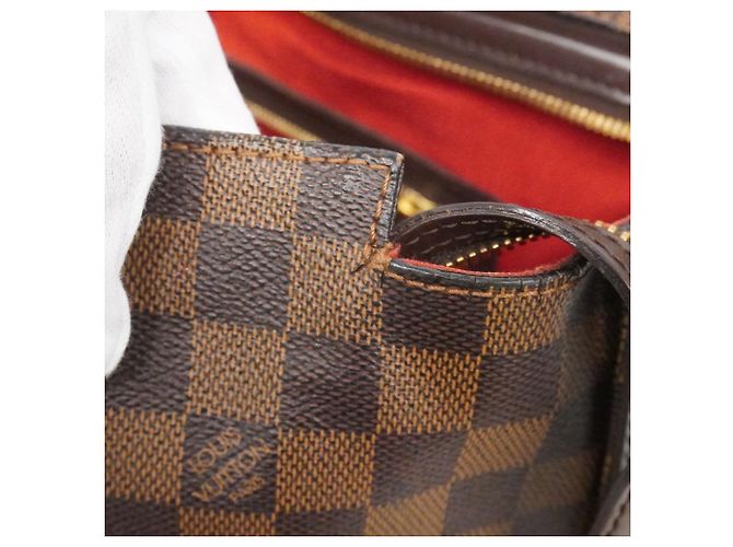 Borsa a Spalla Chelsea Damier Louis Vuitton N51119 Ebano Damier ebene - vista 13