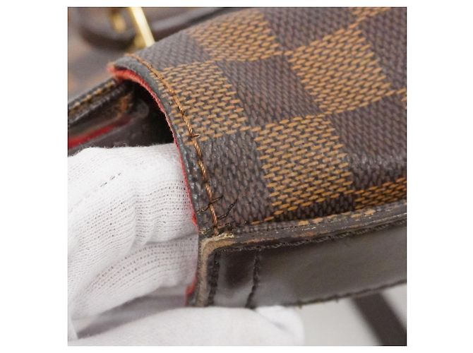 Borsa a Spalla Chelsea Damier Louis Vuitton N51119 Ebano Damier ebene - vista 14
