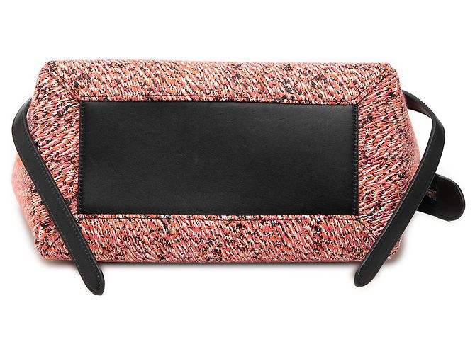 Céline Borsa a tracolla in micro tweed rosa Celine - vista 3