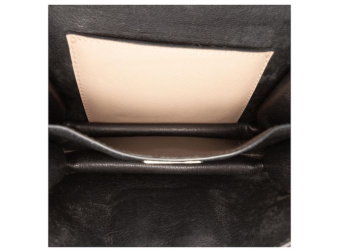 Borsa Mini Saffiano Lux Sound Lock Beige di Prada - vista 4