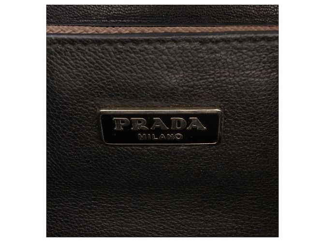 Borsa Mini Saffiano Lux Sound Lock Beige di Prada - vista 5