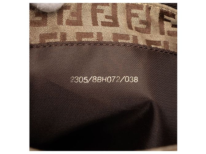 Fendi Braune Zucchino Canvas Tote Hellbraun - Ansicht 6