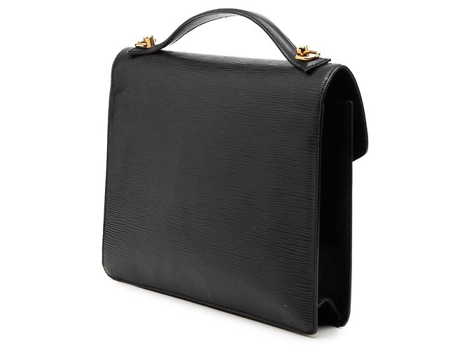 Louis Vuitton Monceau 28 in Epi Nero - vista 2
