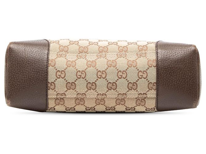 Borsa a tracolla Gucci in tela GG beige - vista 3