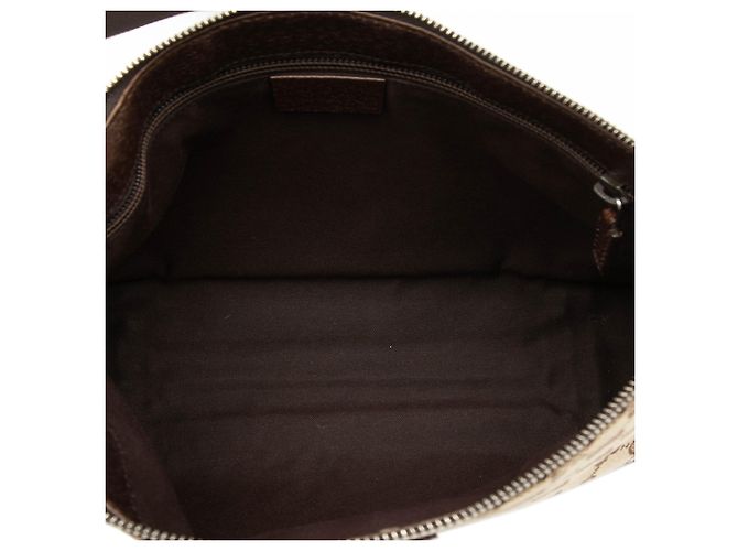 Borsa a tracolla Gucci in tela GG beige - vista 4