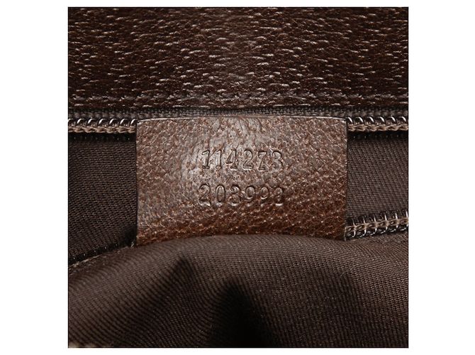 Borsa a tracolla Gucci in tela GG beige - vista 6