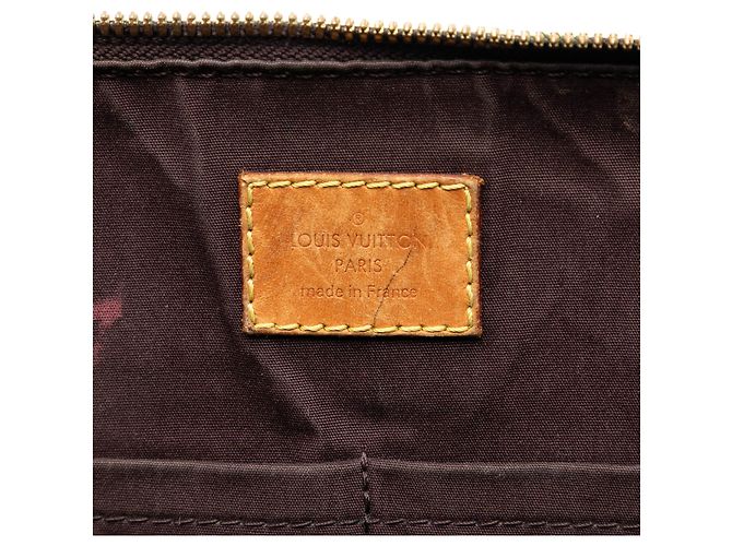 Louis Vuitton Alma PM in Vernis Monogram Viola Porpora - vista 5