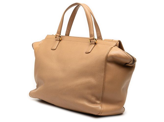 Borsa in pelle marrone medio Gucci 1973 Caramello - vista 2
