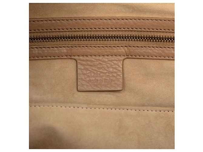 Borsa in pelle marrone medio Gucci 1973 Caramello - vista 5