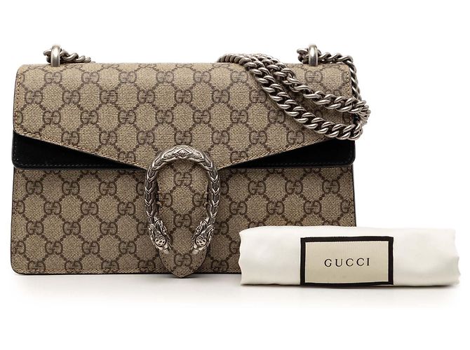 Gucci Beige Medium GG Supreme Dionysus Schultertasche - Ansicht 10
