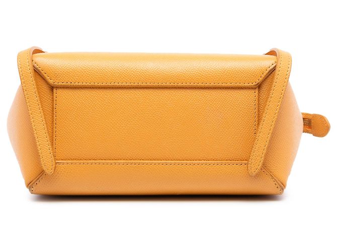 Belt Bag Céline Borsa a cintura in pelle di vitello granitato gialla Celine Giallo Senape - vista 3