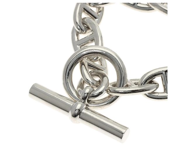 Bracciale Charm Chaine d'Ancre TGM 11 Link Hermès Argento - vista 2