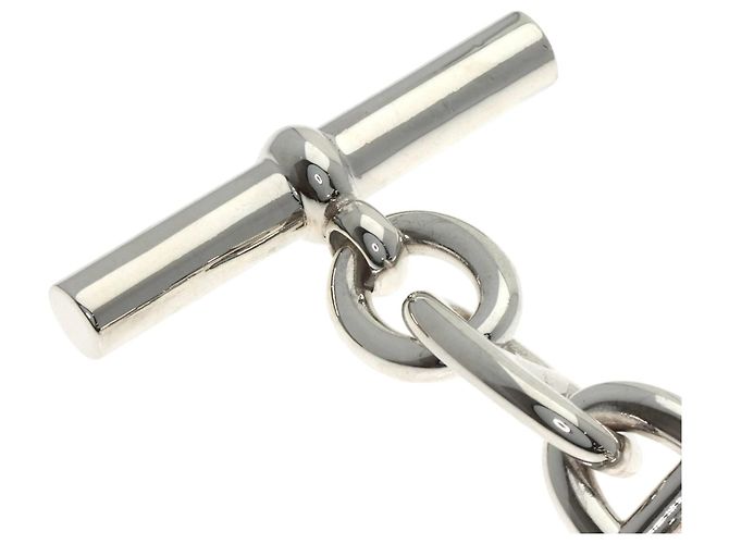 Bracciale Charm Chaine d'Ancre TGM 11 Link Hermès Argento - vista 5