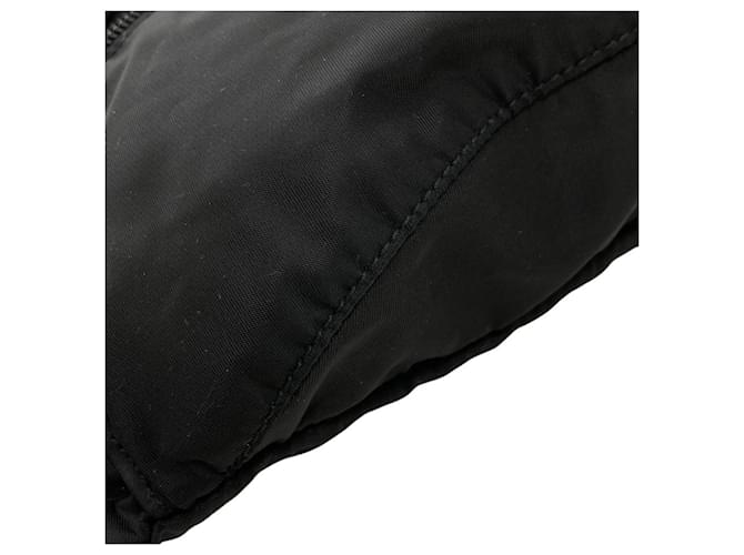 Borsa a tracolla in nylon nero Prada - vista 14