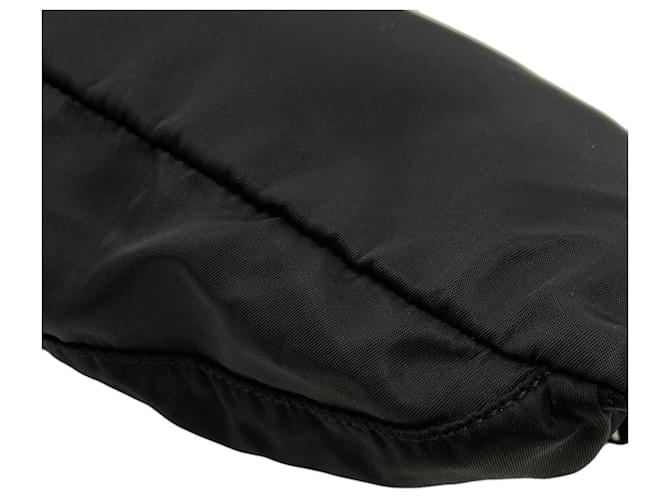 Borsa a tracolla in nylon nero Prada - vista 15