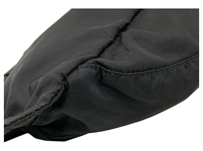 Borsa a tracolla in nylon nero Prada - vista 16