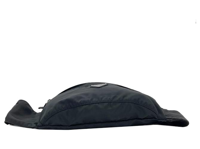 Borsa a tracolla in nylon nero Prada - vista 4