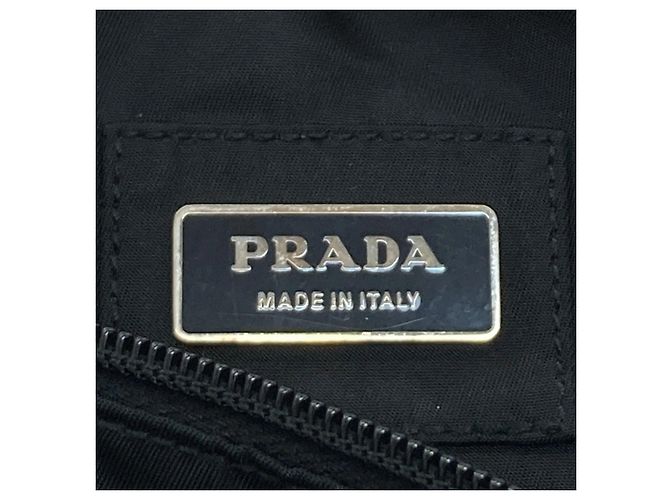 Borsa a tracolla in nylon nero Prada - vista 6
