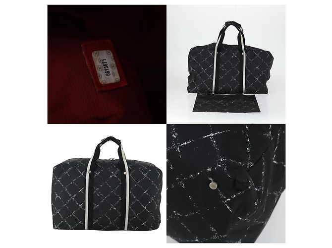 Borsa Boston della linea Travel di Chanel Nero - vista 5