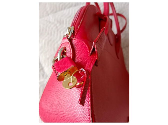 Borsa in pelle rossa Lancel Rosso - vista 6
