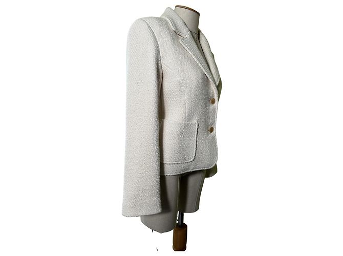Autre Marque Skall Studio Claire Wollblazer Weiß - vista 2