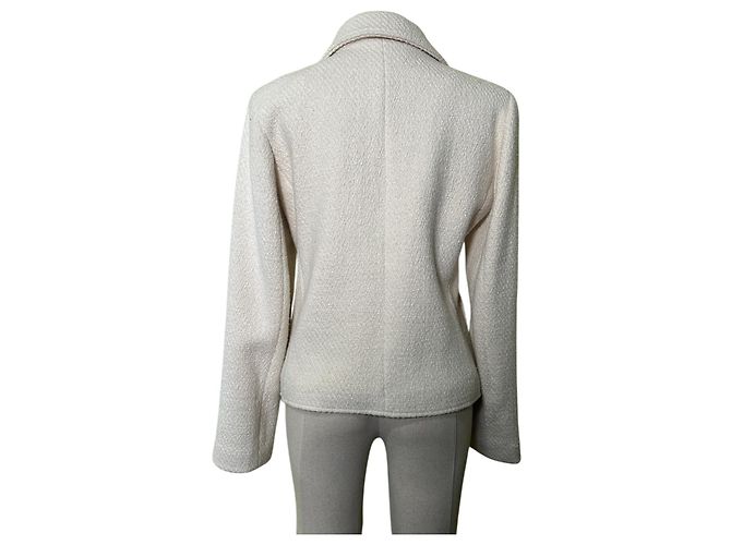 Autre Marque Skall Studio Claire Wollblazer Weiß - vista 4
