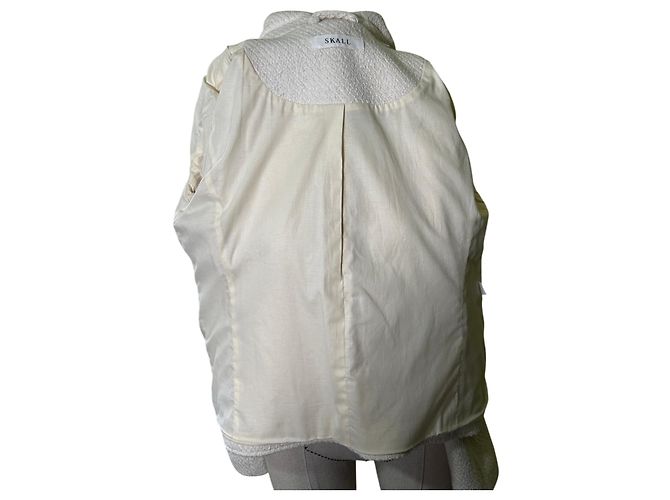 Autre Marque Skall Studio Claire Wollblazer Weiß - vista 5