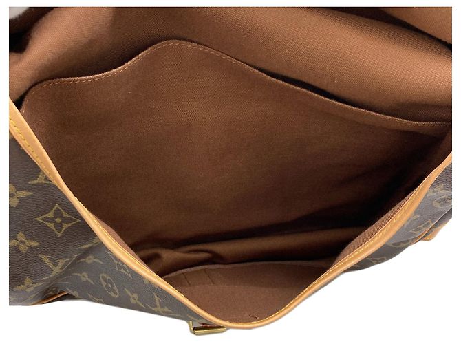Borsa a Spalla Saumur 35 Louis Vuitton Marrone Monogramma - vista 5