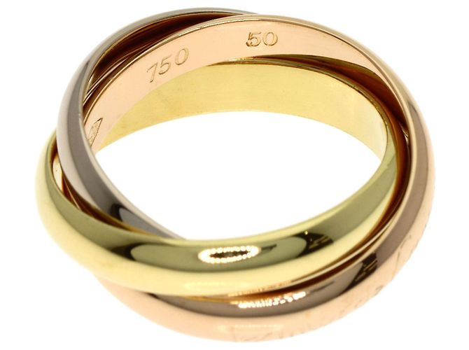 Anello Trinity di Cartier in oro giallo 18K D'oro - vista 3