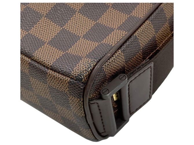 Borsa a Spalla Olaf PM N41442 di Louis Vuitton Marrone Damier ebene - vista 10