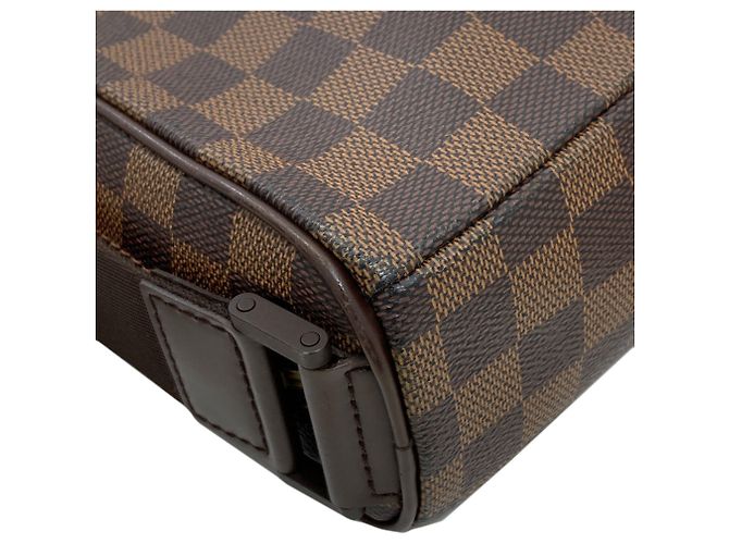 Borsa a Spalla Olaf PM N41442 di Louis Vuitton Marrone Damier ebene - vista 13