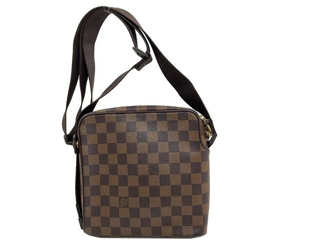 Borsa a Spalla Olaf PM N41442 di Louis Vuitton Marrone Damier ebene - vista 2