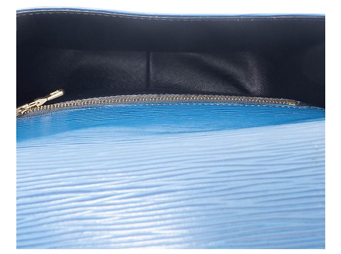 Borsa a Spalla Saint-Cloud in Pelle Epi Louis Vuitton Blu - vista 13