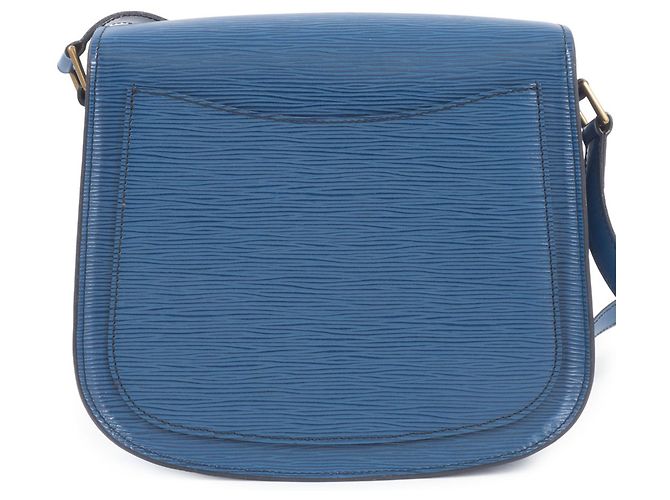 Borsa a Spalla Saint-Cloud in Pelle Epi Louis Vuitton Blu - vista 3