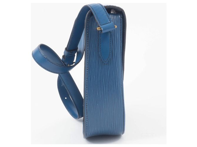 Borsa a Spalla Saint-Cloud in Pelle Epi Louis Vuitton Blu - vista 4