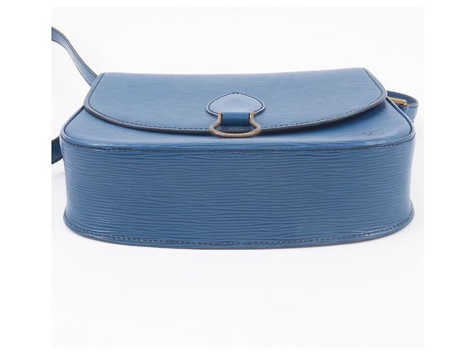 Borsa a Spalla Saint-Cloud in Pelle Epi Louis Vuitton Blu - vista 7