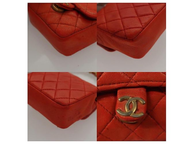 Chanel Mini Matelassé Charm Arancione - vista 5