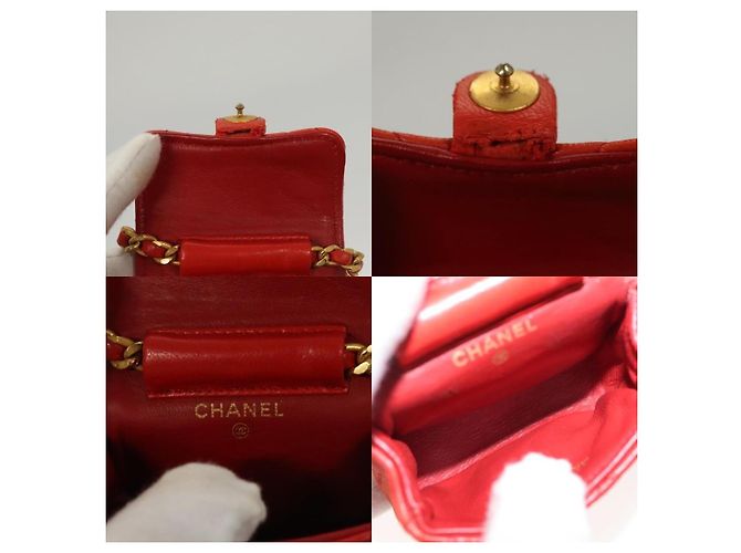 Chanel Mini Matelassé Charm Arancione - vista 6