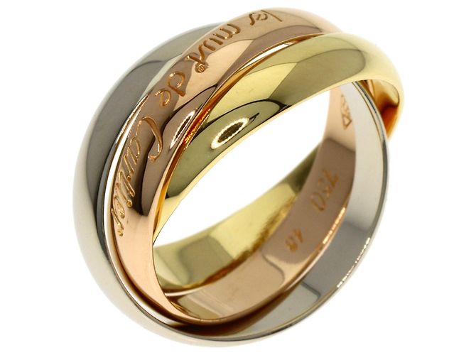 Anello Trinity di Cartier Giallo - vista 2
