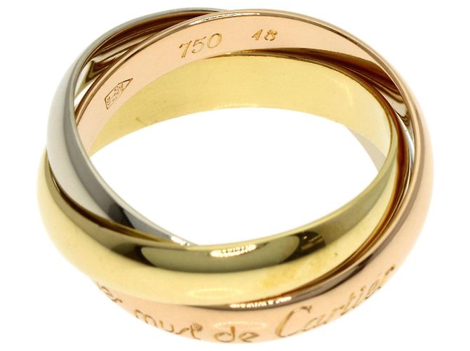 Anello Trinity di Cartier Giallo - vista 3