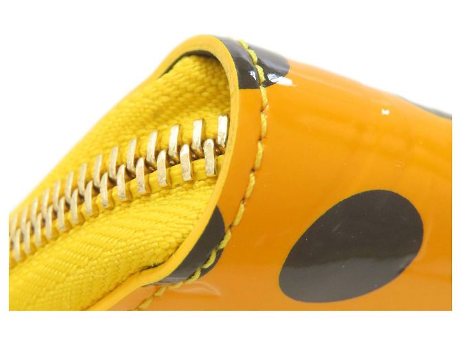 Carteira Zippy Louis Vuitton M91571 Preto Amarelo - vista 16
