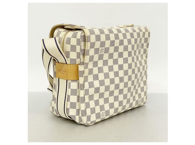 Borsa a Spalla Naviglio Damier Azur di Louis Vuitton Bianco - vista 2