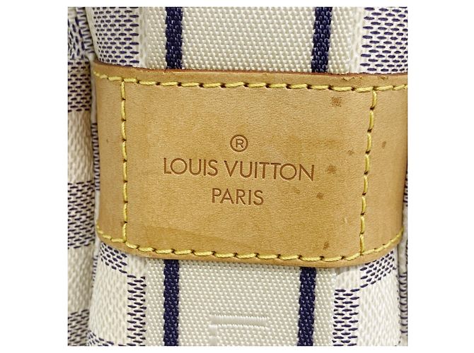 Borsa a Spalla Naviglio Damier Azur di Louis Vuitton Bianco - vista 7