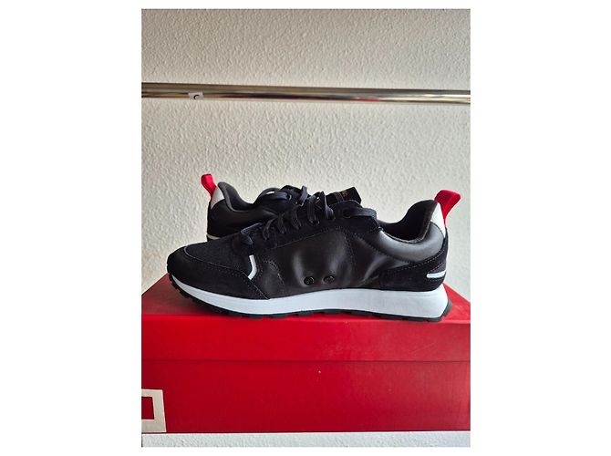 Sneakers Hugo Boss Ice line in pelle nera Nero - vista 2
