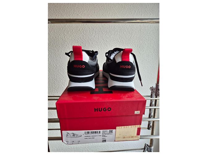 Sneakers Hugo Boss Ice line in pelle nera Nero - vista 7