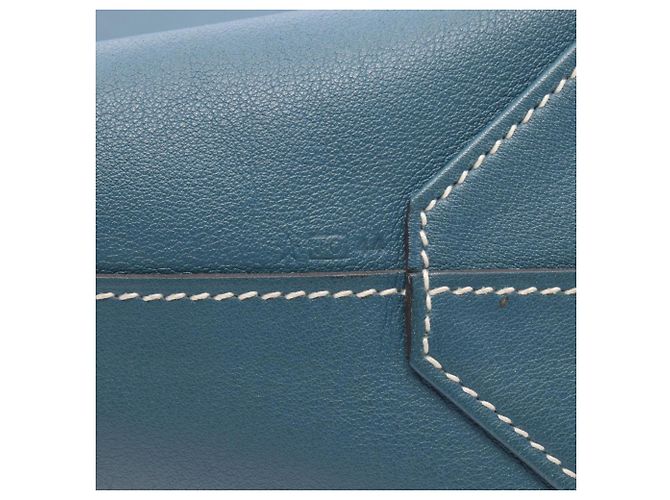 Borsa Tote Double Sens 28 di Hermès Blu Blu navy - vista 6