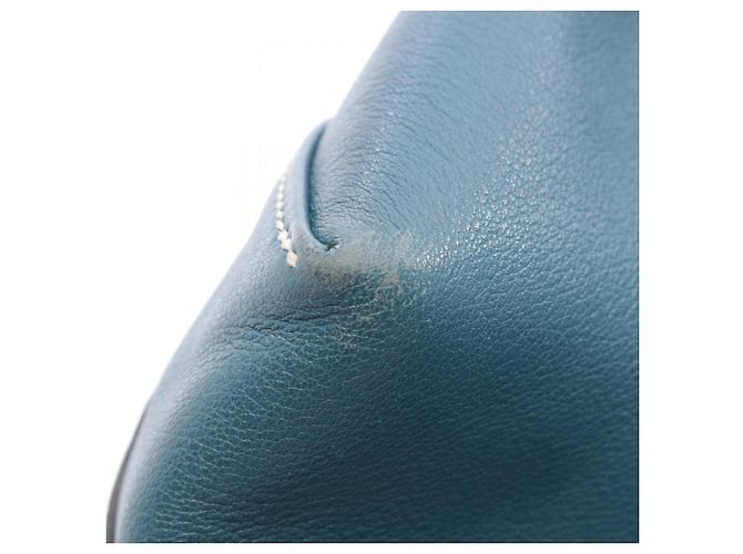 Borsa Tote Double Sens 28 di Hermès Blu Blu navy - vista 7