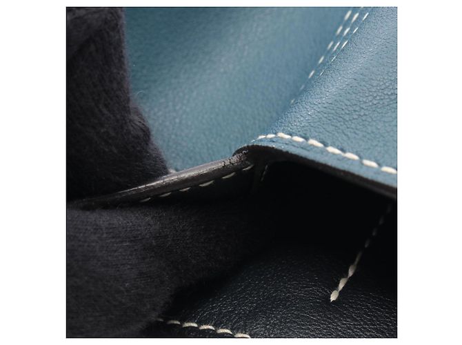 Borsa Tote Double Sens 28 di Hermès Blu Blu navy - vista 8