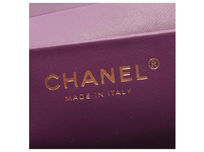 Borsa a Spalla Vanity Matelassé Chanel Porpora - vista 4