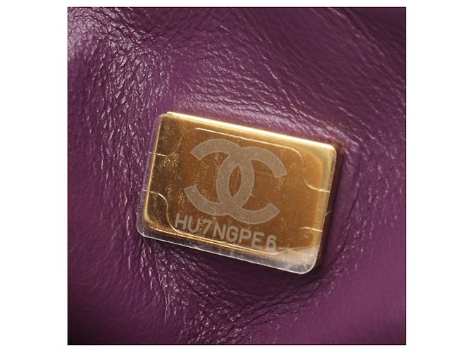 Borsa a Spalla Vanity Matelassé Chanel Porpora - vista 5